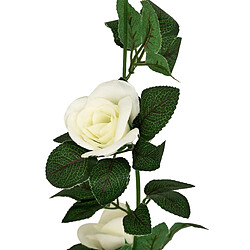Atmosphera Guirlande Artificielle de Roses Naki 230cm Blanc
