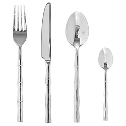 Ménagère Inox 24 Pièces Bambou - Secret de Gourmet