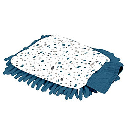 Paris Prix Gant Microfibre Terrazzo 23cm Blanc & Bleu