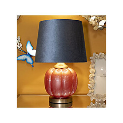 Paris Prix Lampe à Poser en Verre Helene Ball 50cm Rouge & Bleu pas cher