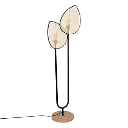 Atmosphera Lampadaire en Métal Olme 143cm Beige