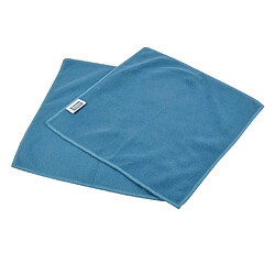 Paris Prix Lot de 2 Chiffons Antistatiques 30x30cm Bleu Paon