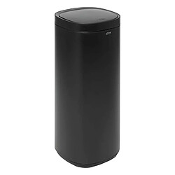 Five Simply Smart Poubelle de Cuisine Ouverture Pression Inox 50L Noir