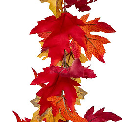 Atmosphera Guirlande de Feuilles Artificielles James 180cm Orange