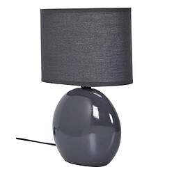 Paris Prix Lampe à Poser en Porcelaine Janna 30cm Anthracite