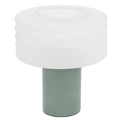 Atmosphera Lampe à Poser en Verre Asti 36cm Vert Tilleul