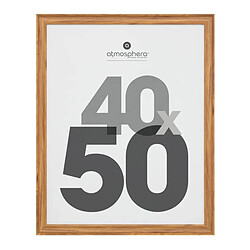 Atmosphera Cadre Photo en Bois Mae 40x50cm Marron