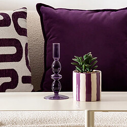 Atmosphera Chandelier en Verre Design Bulles 19cm Violet