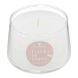 Atmosphera Bougie Parfumée en Verre Izor 110g Fleur de Coton 