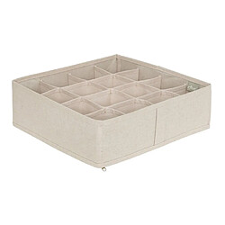 Five simply smart Rangement tiroirs 16 compartiments - Beige