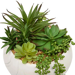 Atmosphera Plante Grasse Artificielle Jesty 21cm Multicolore