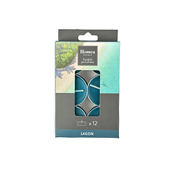 Avis Paris Prix Lot de 12 Bougies Chauffe-Plat Essentiel II 3,5cm Lagon