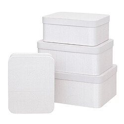 Five simply smart lot de 4 boîtes de rangement - Beige