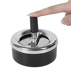 Paris Prix Cendrier Poussoir en Métal Fun 9cm Noir pas cher