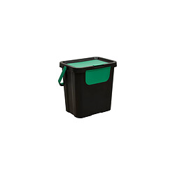 Five Simply Smart Poubelle de Tri 3 Bacs Empilables Recycle 24L Noir