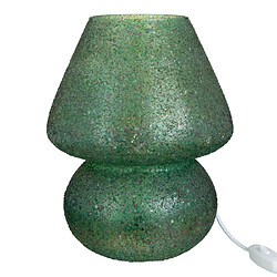 Paris Prix Lampe à Poser Éclat de Verre Tom 30cm Vert