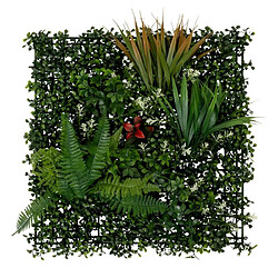Atmosphera Carré Végétal Artificiel Tropical Izy 50cm Vert