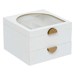 Atmosphera Boîte à bijoux 2 tiroirs - Blanc