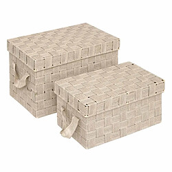 Five simply smart lot de 2 boîtes de rangement - Beige