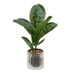 Atmosphera Ficus Artificiel en Pot Sky 54cm Vert & Argent