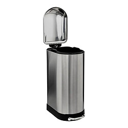Five Simply Smart Poubelle de Cuisine Fine en Inox Ariane 30L Argent