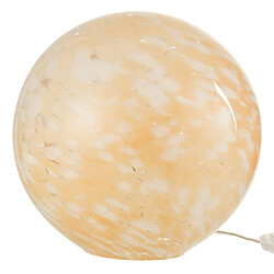 Paris Prix Lampe à Poser en Verre Mélissa 28cm Beige