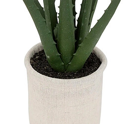 Atmosphera Plante Artificielle en Pot Aloe 29cm Vert & Beige