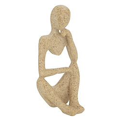 Atmosphera Lot de 3 Statuettes Femmes Aby 11cm Beige