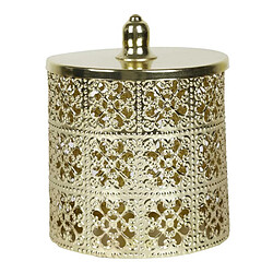 Paris Prix Boîte Déco en Métal Ajourée 14cm Doré