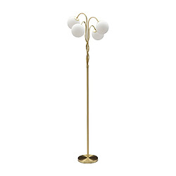 Mauro Ferretti Lampadaire avec structure tissée et sphères en verre dépoli Glamy 4