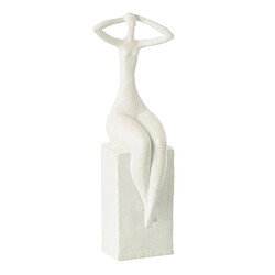 Paris Prix Statuette Femme Assise Moderne 38cm Blanc
