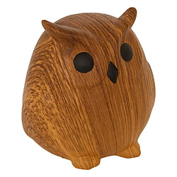 Atmosphera Statuette Chouette en Dolomite Automne 12cm Caramel