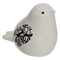 Atmosphera Lot de 2 Statuettes Oiseaux Lumia 11cm Blanc