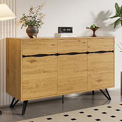 Blossom paris Buffet vaisselier 3 portes - Naturel pas cher