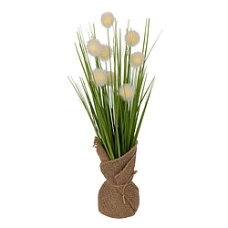 Atmosphera Plante Herbe Artificielle Avec Boules Lari 42cm Vert