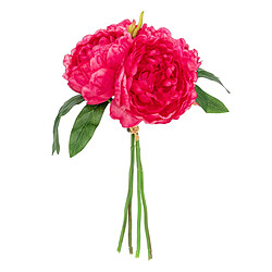 Atmosphera Bouquet de Fleurs 4 Pivoines 30cm Rose Blush
