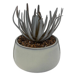 Atmosphera Plante Artificielle en Pot Grès 18cm Gris