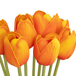 Atmosphera Bouquet de Fleurs Artificielles Tulipes 48cm Orange