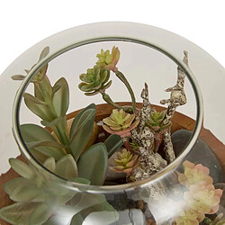 Atmosphera Terrarium de Plantes Artificielles Wonj 15cm Multicolore