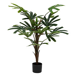 Atmosphera Plante Artificielle en Pot Palmier 120cm Noir
