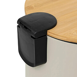 Five Simply Smart Poubelle en Métal & Bambou Natureo 30L Beige Lin pas cher