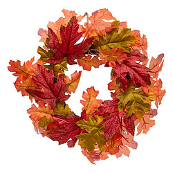 Atmosphera Couronne de Feuilles Artificielles James 43cm Orange