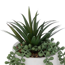 Atmosphera Plante Artificielle en Pot Visage 25cm Blanc