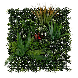 Atmosphera Carré Végétal Artificiel Tropical Izy 50cm Vert