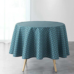 Paris Prix Nappe Ronde Imprimée Art Chic 180cm Bleu