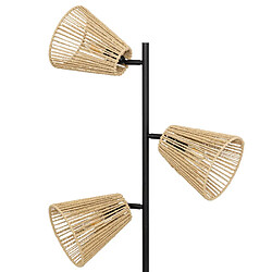 Atmosphera Lampadaire 3 Abat-jours Gaida 150cm Naturel