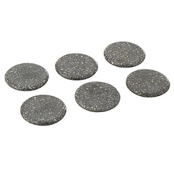 Paris Prix Lot de 6 Dessous de Verre Marbra 10cm Gris