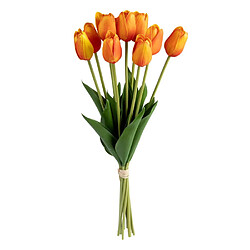 Atmosphera Bouquet de Fleurs Artificielles Tulipes 48cm Orange