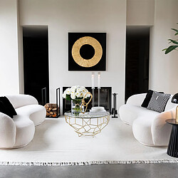 Paris Prix Chandelier Design en Verre Moira 100cm Transparent pas cher