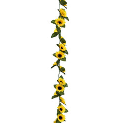 Atmosphera Guirlande de Tournesols Artificiels Naki 180cm Jaune